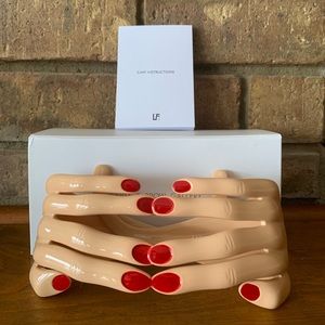 LINDA FARROW x JEREMY SCOTT FLESH HANDS SUNGLASSES